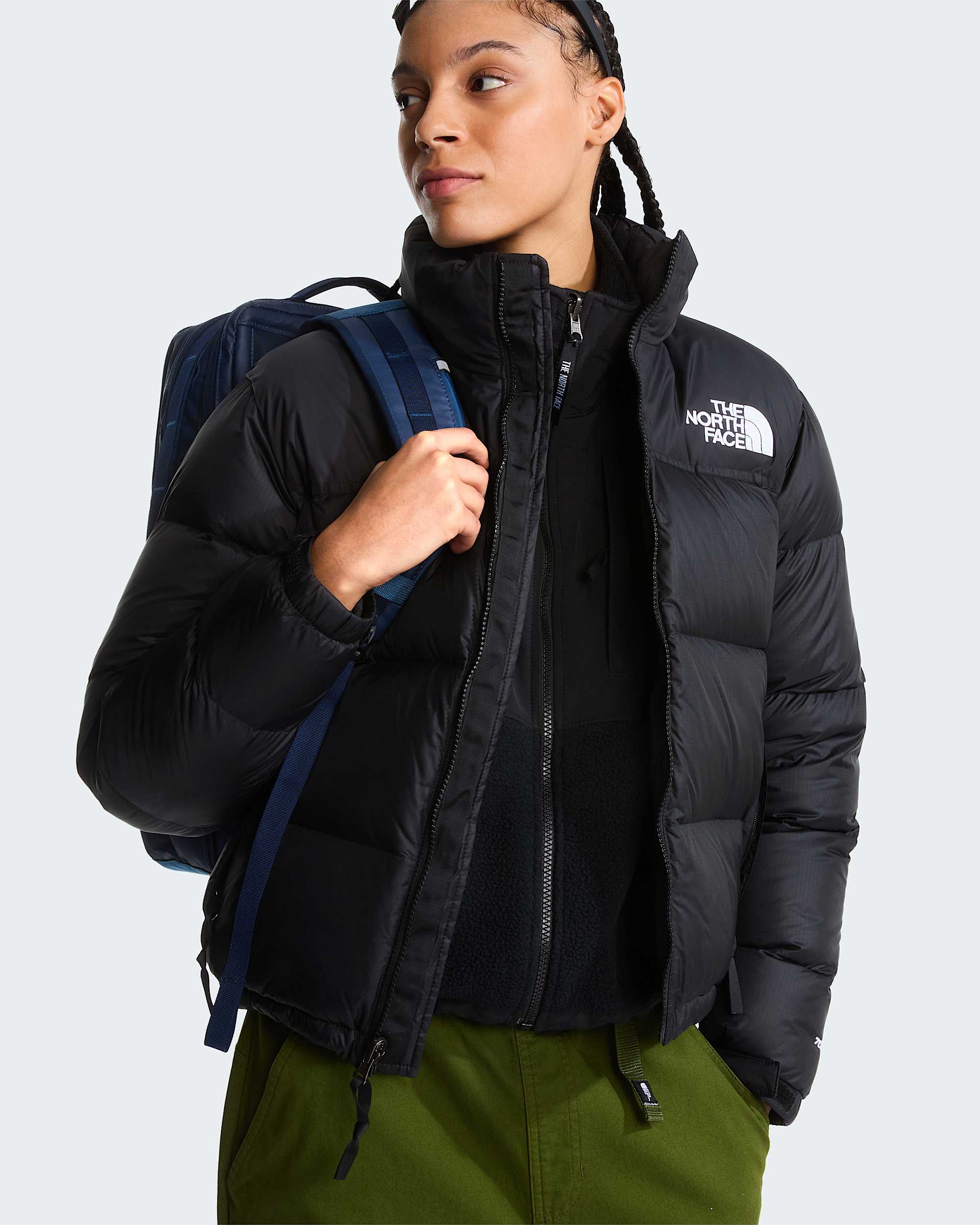 1996 Retro Nuptse Jacke für Damen – TNF Black-Recycled Down