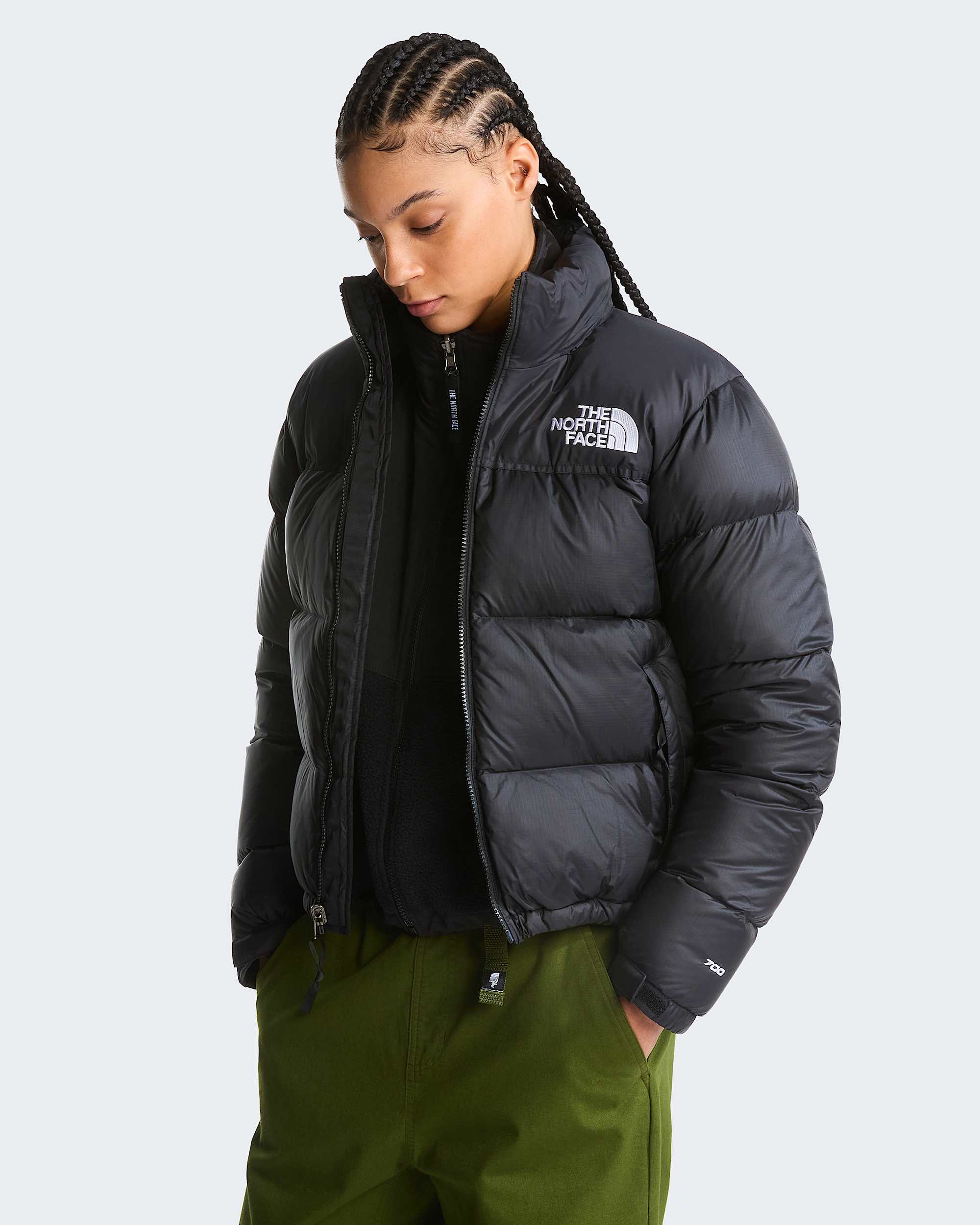 1996 Retro Nuptse Jacke für Damen – TNF Black-Recycled Down