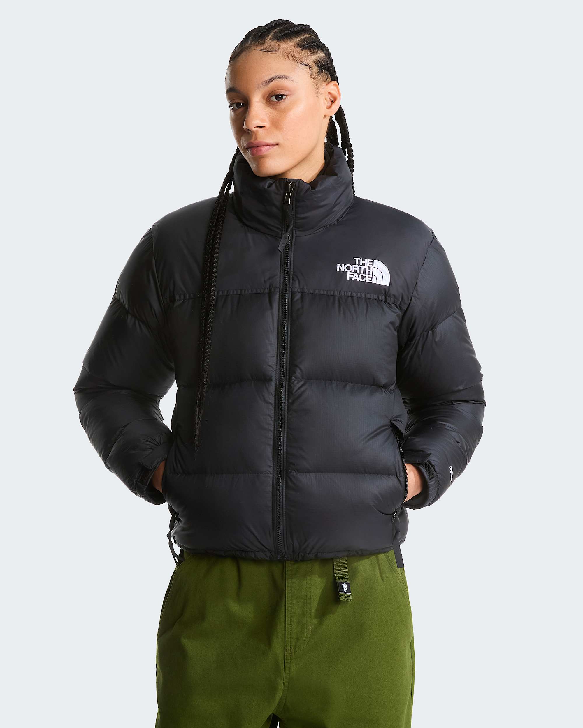 1996 Retro Nuptse Jacke für Damen – TNF Black-Recycled Down