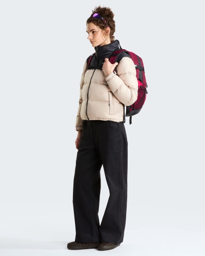 1996 Retro Nuptse Jacke für Damen – Timeless Taupe-TNF Black
