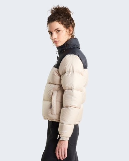 1996 Retro Nuptse Jacke für Damen – Timeless Taupe-TNF Black