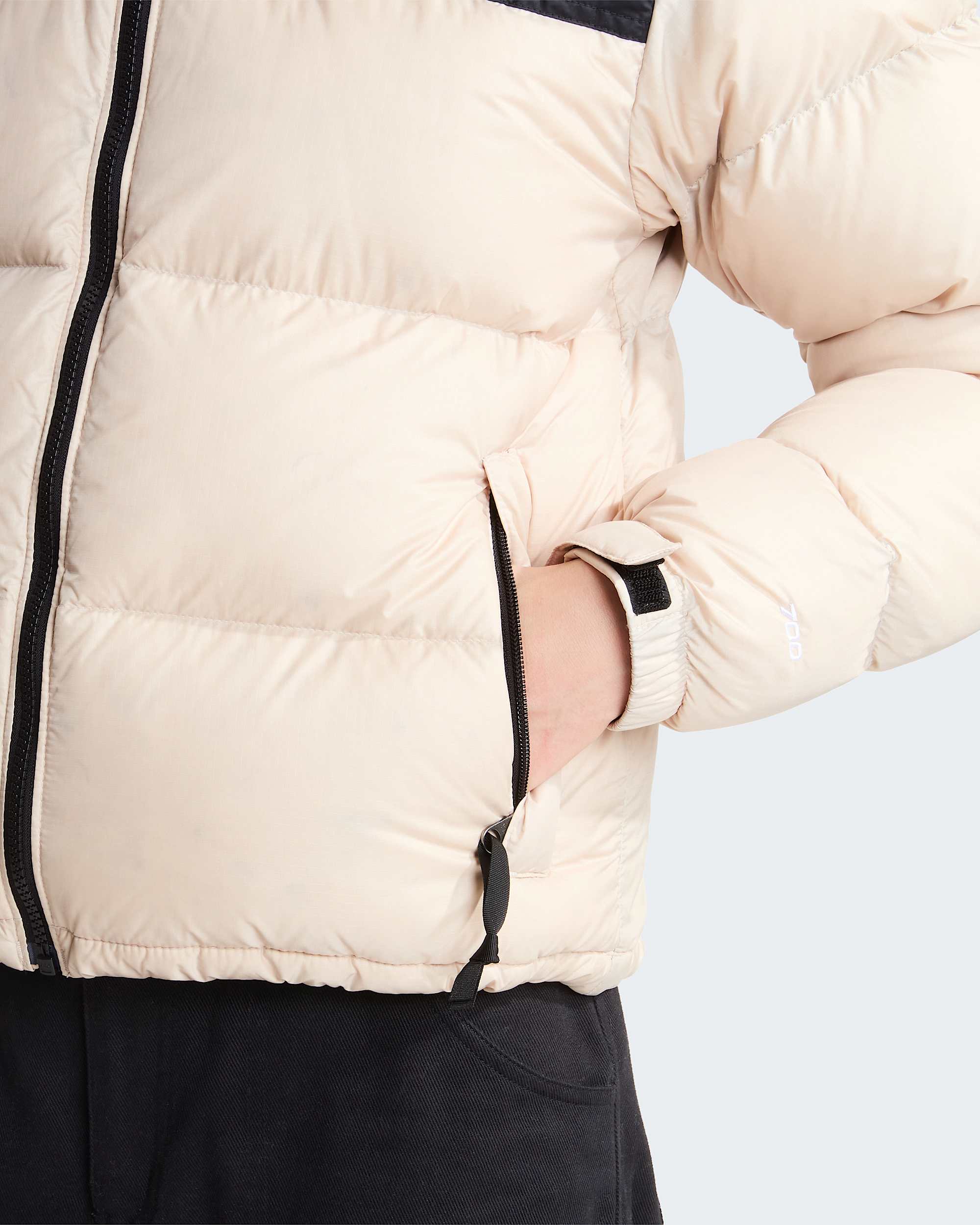 1996 Retro Nuptse Jacke für Damen – Timeless Taupe-TNF Black