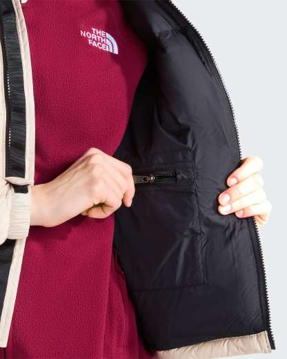 1996 Retro Nuptse Jacke für Damen – Timeless Taupe-TNF Black
