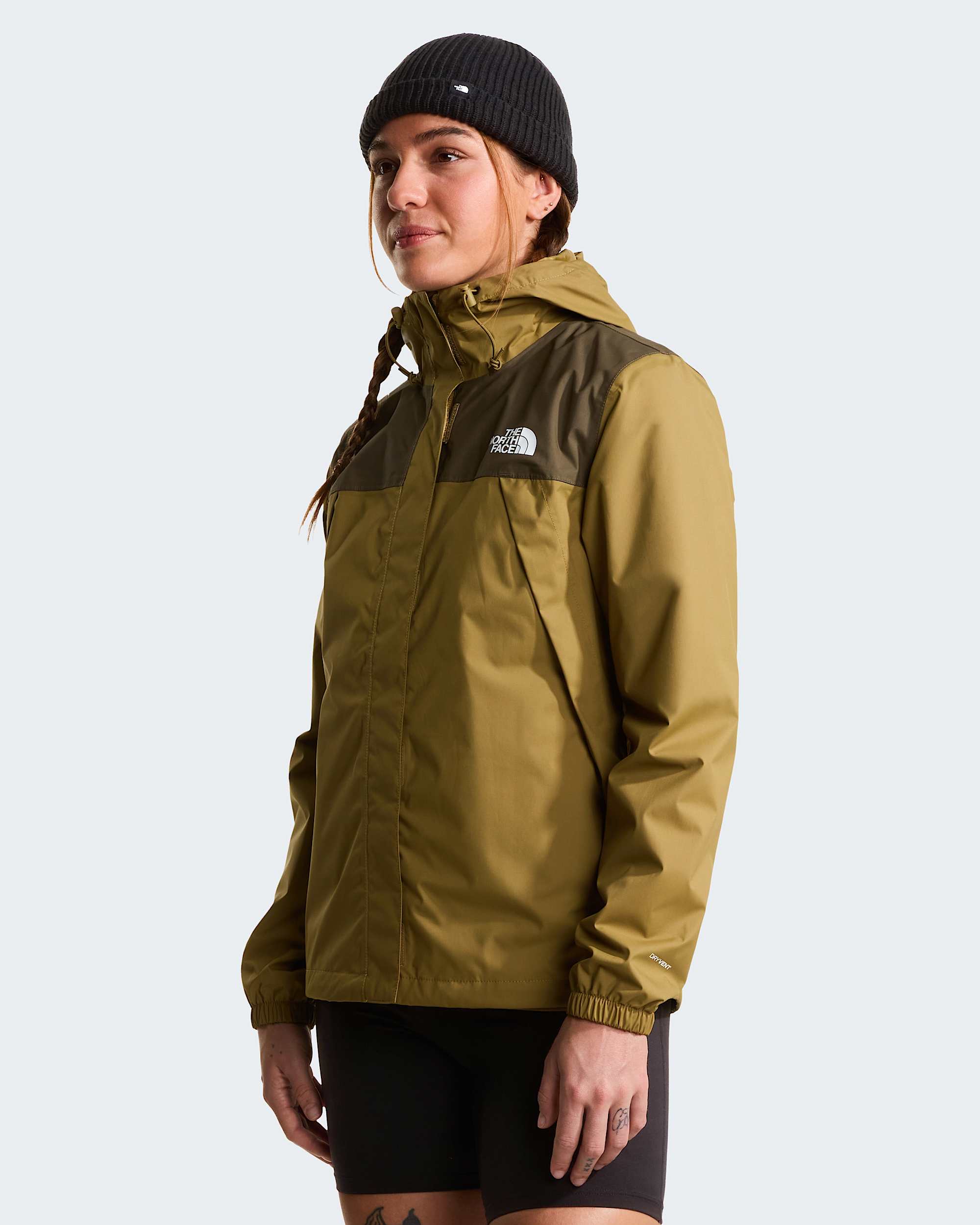 Antora Regenjacke für Damen – Cedar-New Taupe Green