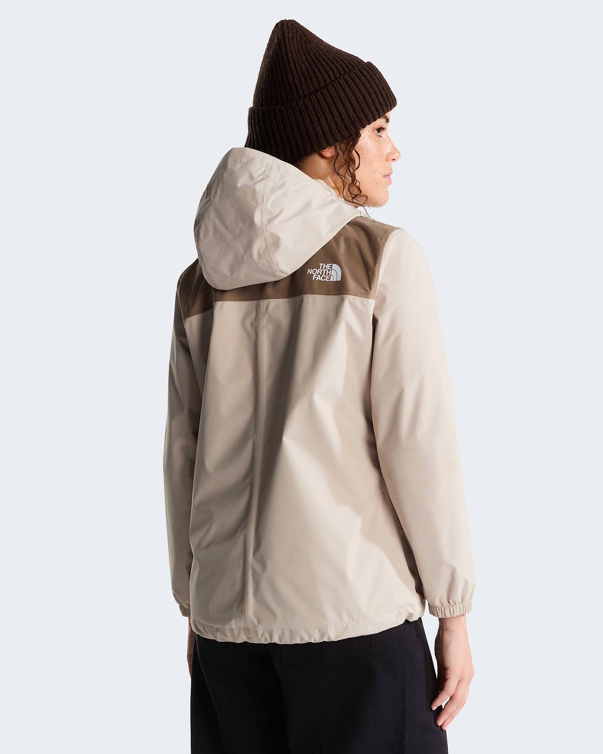 Antora Regenjacke für Damen – Timeless Taupe-Garnet