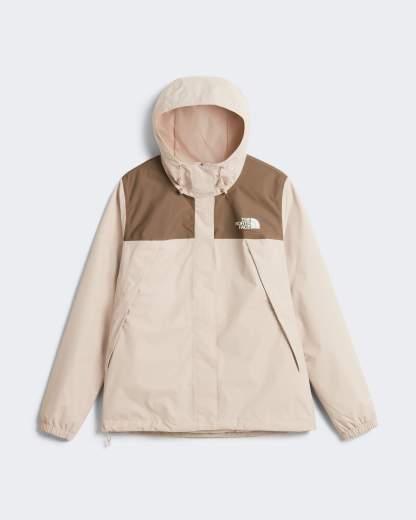 Antora Regenjacke für Damen – Timeless Taupe-Garnet