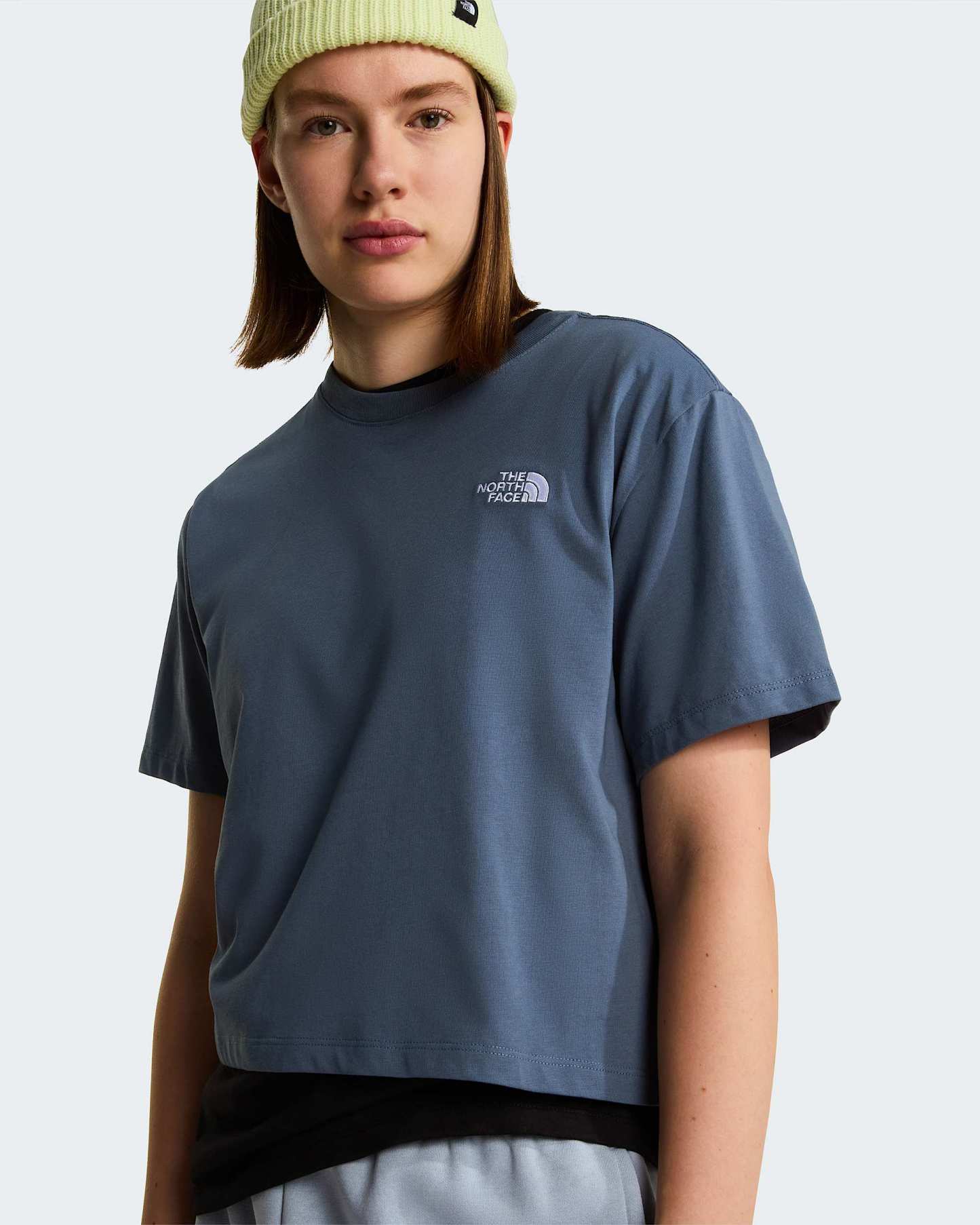 Evolution Simple Dome kurz & relaxt geschnittenes T-Shirt für Damen – Granite Grey