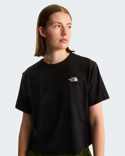 Evolution Simple Dome kurz & relaxt geschnittenes T-Shirt für Damen – TNF Black