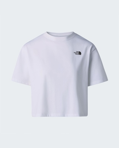 Evolution Simple Dome kurz & relaxt geschnittenes T-Shirt für Damen – TNF White