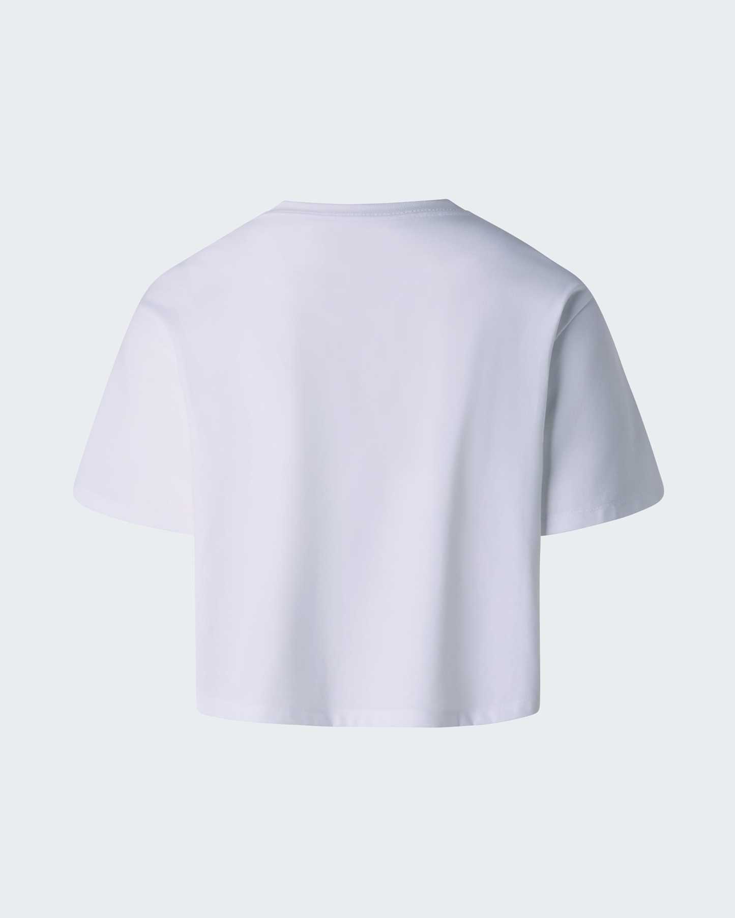 Evolution Simple Dome kurz & relaxt geschnittenes T-Shirt für Damen – TNF White