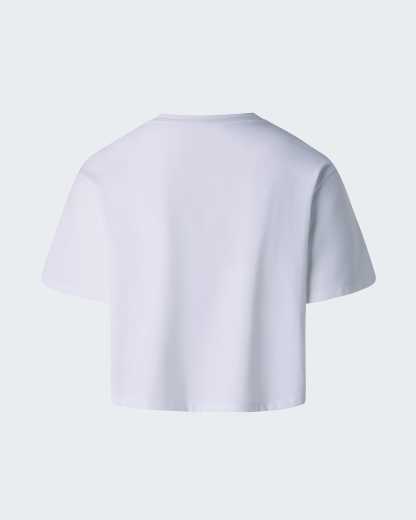 Evolution Simple Dome kurz & relaxt geschnittenes T-Shirt für Damen – TNF White