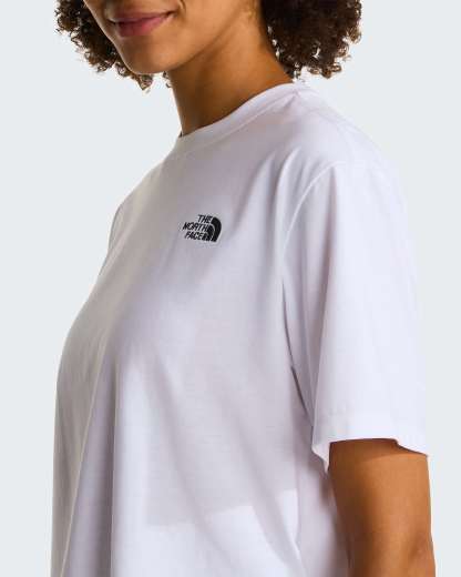 Evolution Simple Dome kurz & relaxt geschnittenes T-Shirt für Damen – TNF White