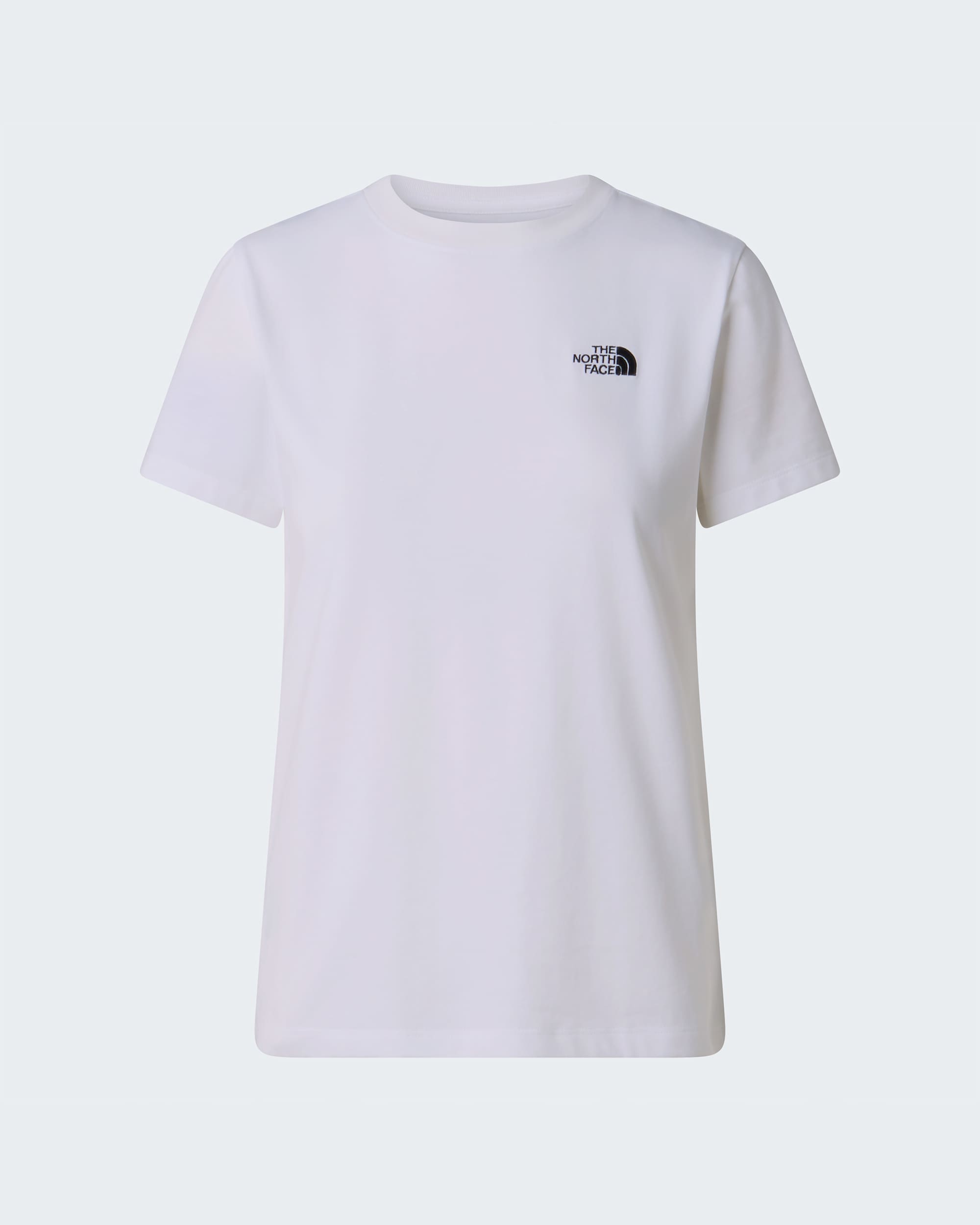 Evolution Simple Dome schmal geschnittenes T-Shirt für Damen – TNF White