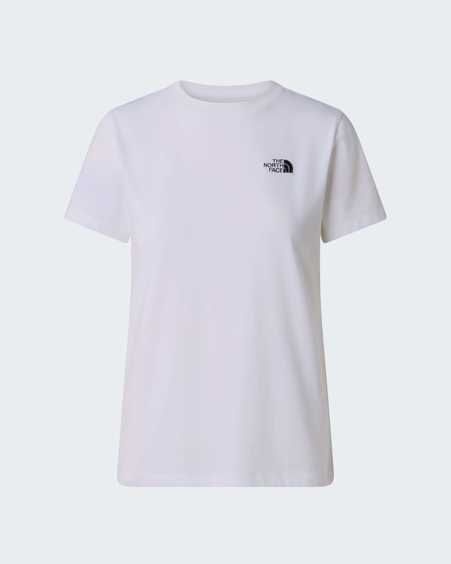 Evolution Simple Dome schmal geschnittenes T-Shirt für Damen – TNF White