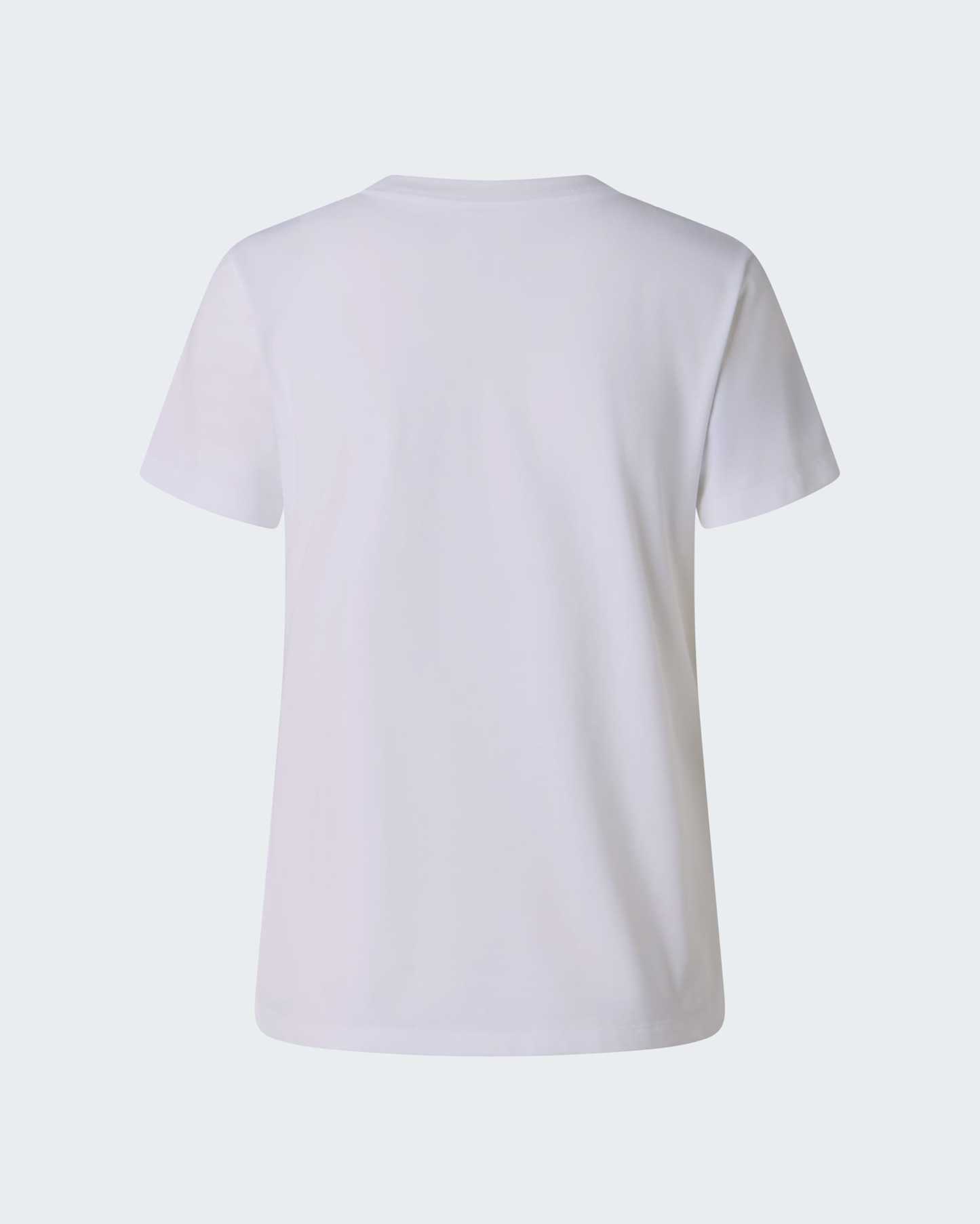 Evolution Simple Dome schmal geschnittenes T-Shirt für Damen – TNF White