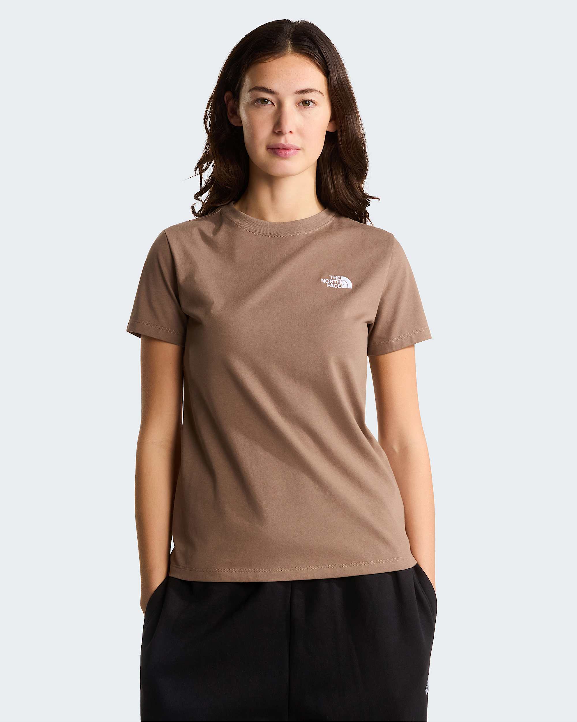 Evolution Simple Dome schmal geschnittenes T-Shirt für Damen – Garnet