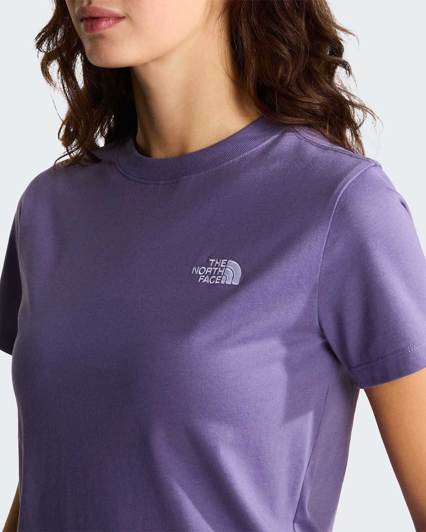 Evolution Simple Dome schmal geschnittenes T-Shirt für Damen – Grounded Plum