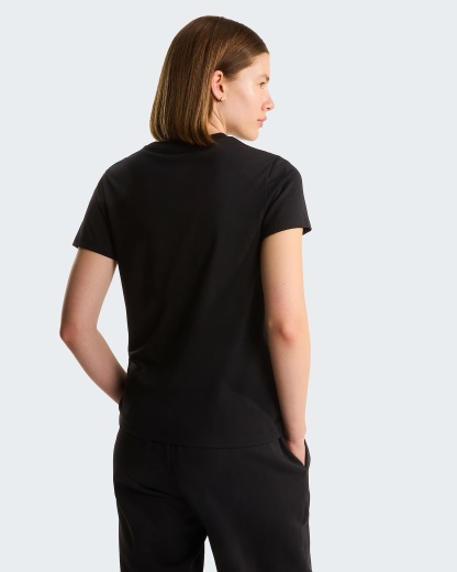 Evolution Simple Dome schmal geschnittenes T-Shirt für Damen – TNF Black