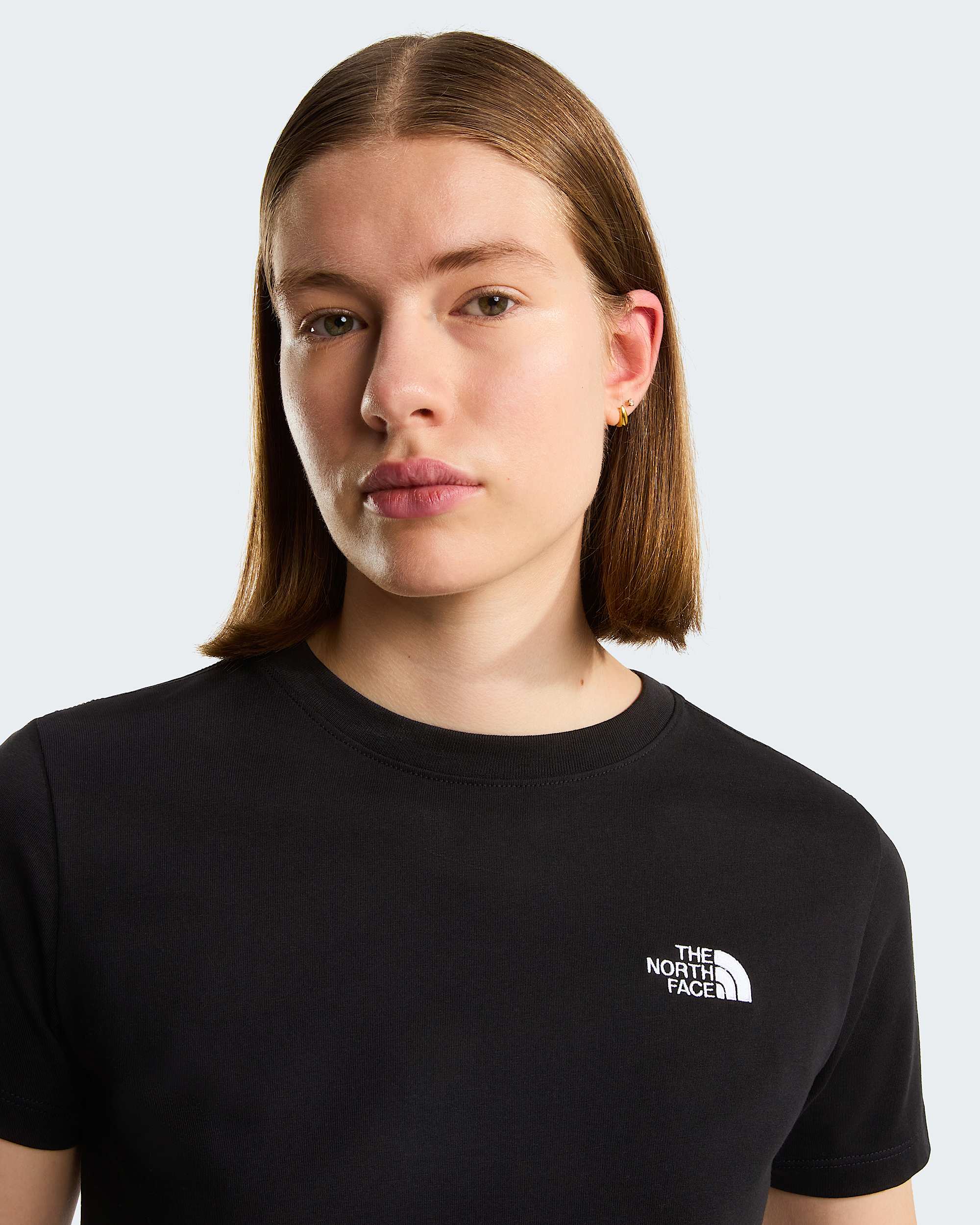 Evolution Simple Dome schmal geschnittenes T-Shirt für Damen – TNF Black