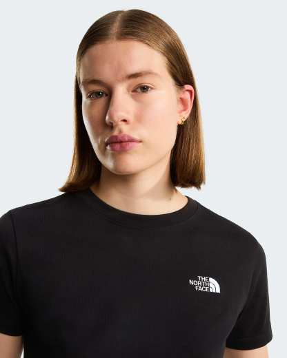 Evolution Simple Dome schmal geschnittenes T-Shirt für Damen – TNF Black