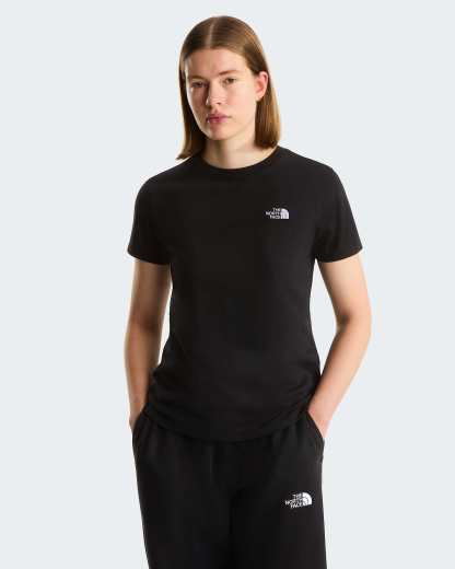 Evolution Simple Dome schmal geschnittenes T-Shirt für Damen – TNF Black