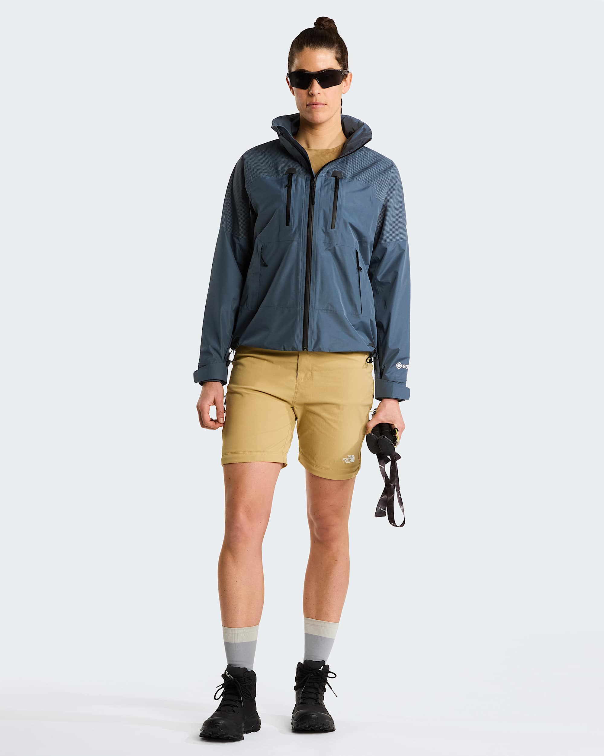 Exploration normal und gerade geschnittene Zip-off-Hose für Damen – Khaki Stone