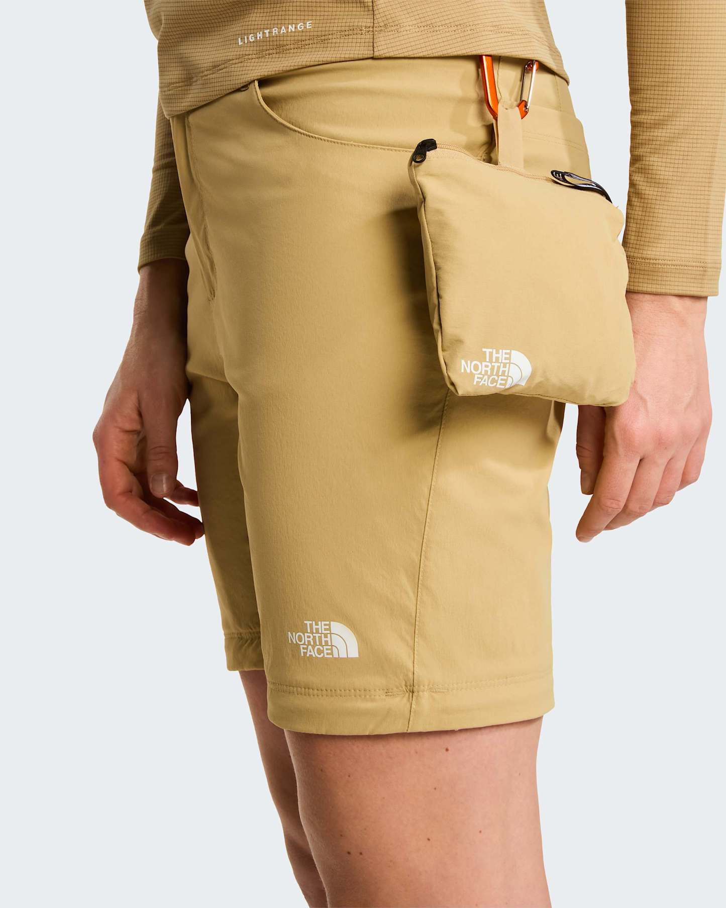 Exploration normal und gerade geschnittene Zip-off-Hose für Damen – Khaki Stone