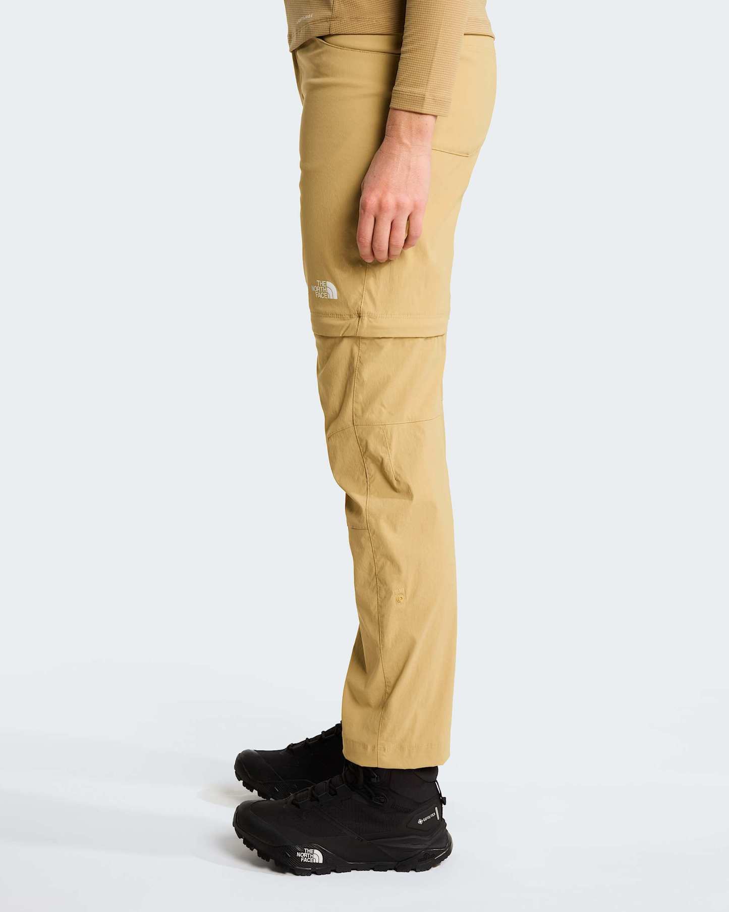 Exploration normal und gerade geschnittene Zip-off-Hose für Damen – Khaki Stone