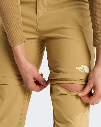 Exploration normal und gerade geschnittene Zip-off-Hose für Damen – Khaki Stone