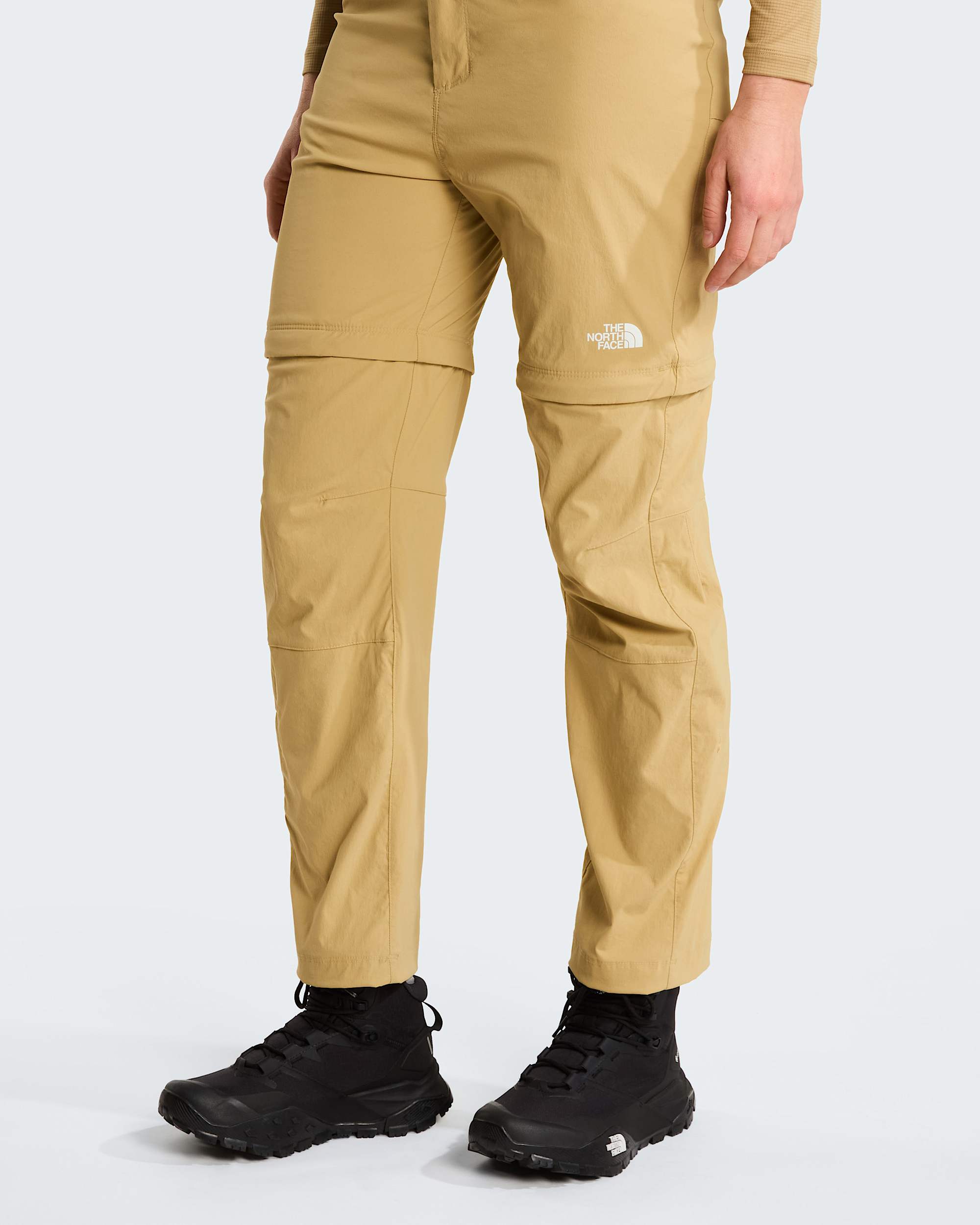 Exploration normal und gerade geschnittene Zip-off-Hose für Damen – Khaki Stone