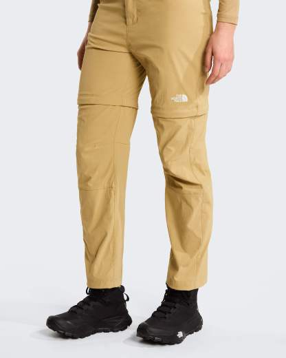 Exploration normal und gerade geschnittene Zip-off-Hose für Damen – Khaki Stone