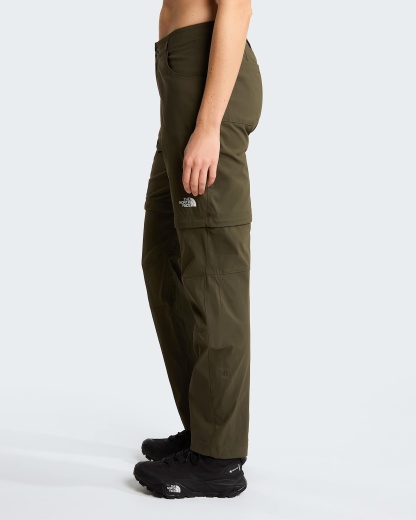 Exploration normal und gerade geschnittene Zip-off-Hose für Damen – New Taupe Green