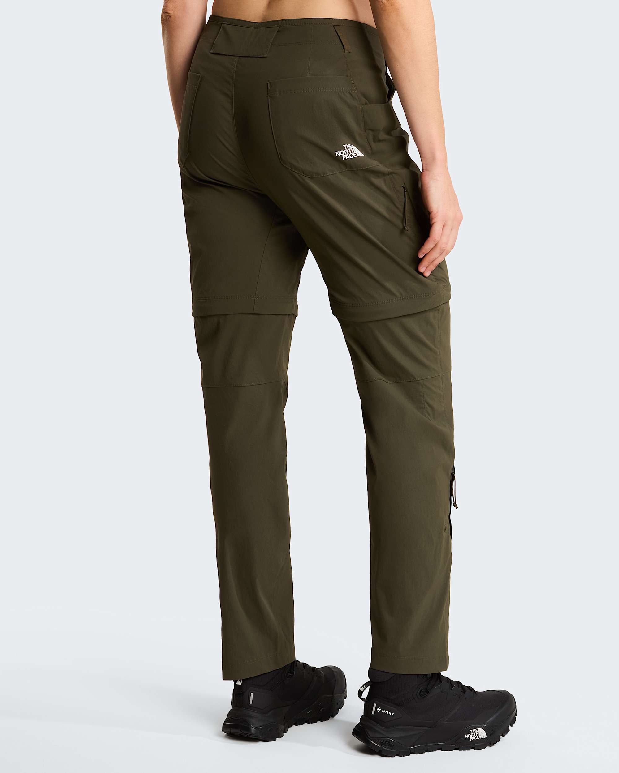 Exploration normal und gerade geschnittene Zip-off-Hose für Damen – New Taupe Green