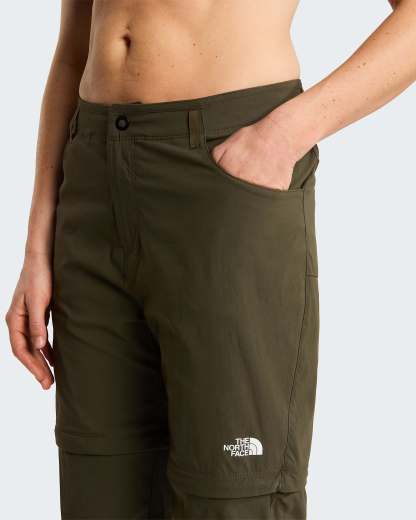 Exploration normal und gerade geschnittene Zip-off-Hose für Damen – New Taupe Green