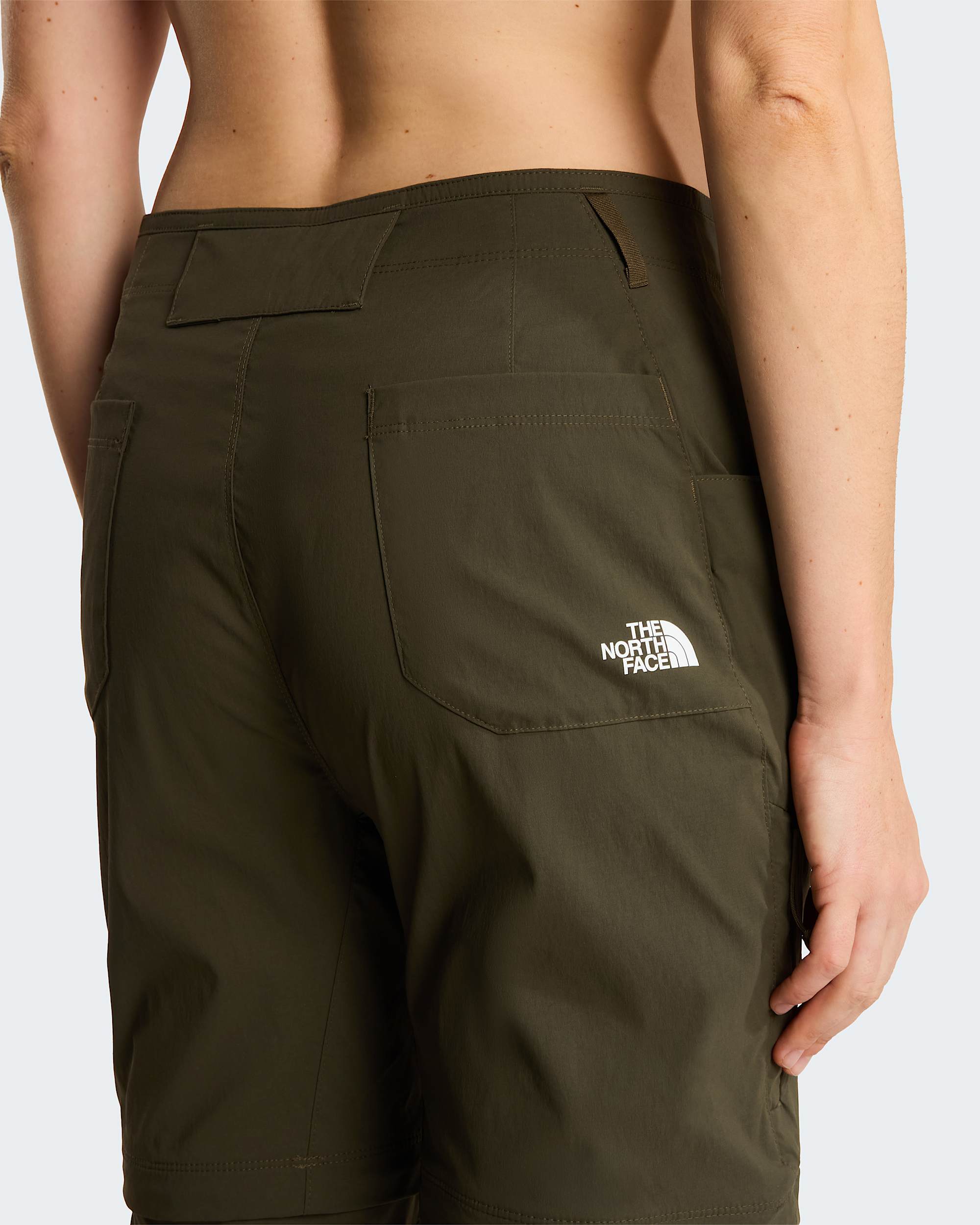 Exploration normal und gerade geschnittene Zip-off-Hose für Damen – New Taupe Green