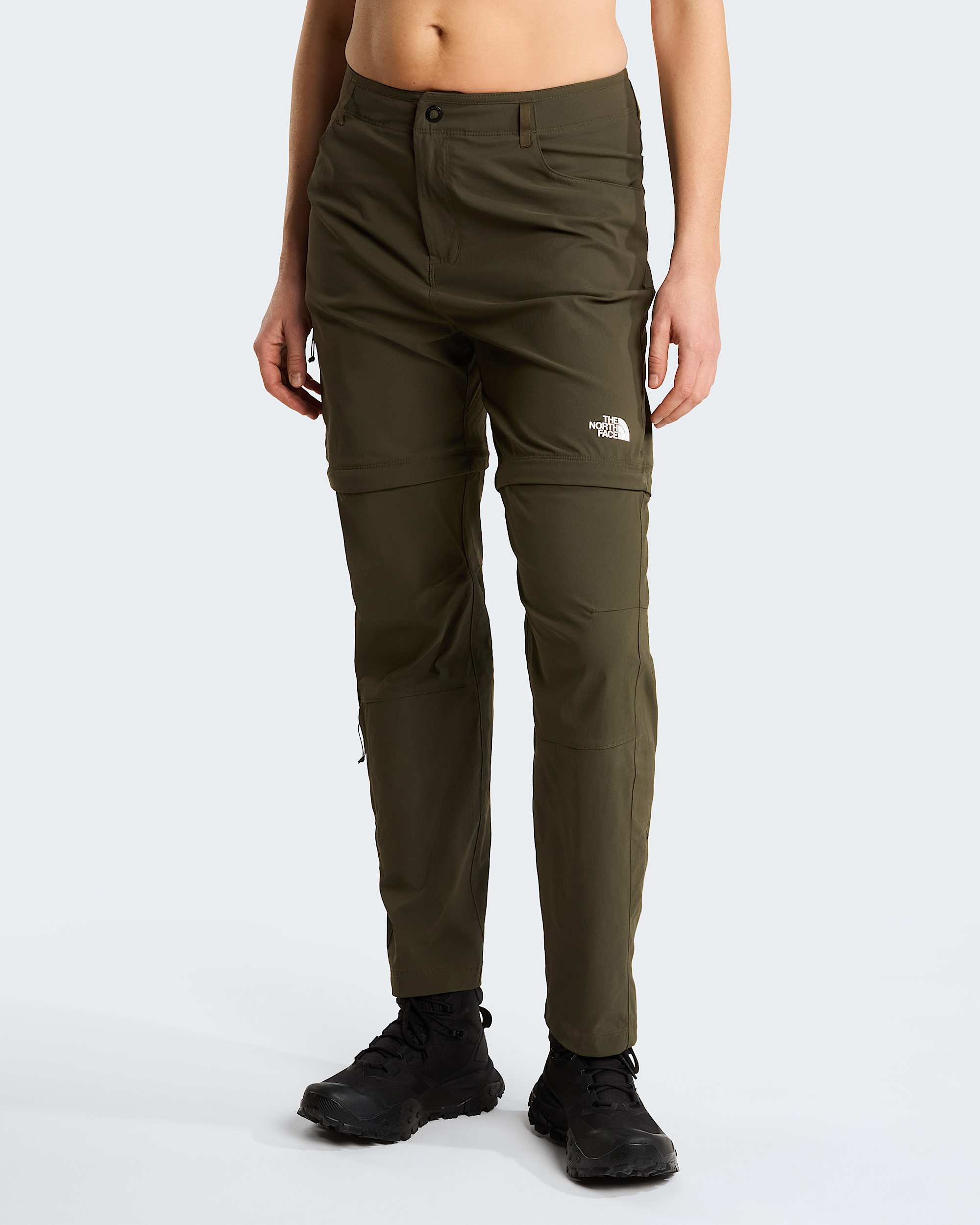 Exploration normal und gerade geschnittene Zip-off-Hose für Damen – New Taupe Green