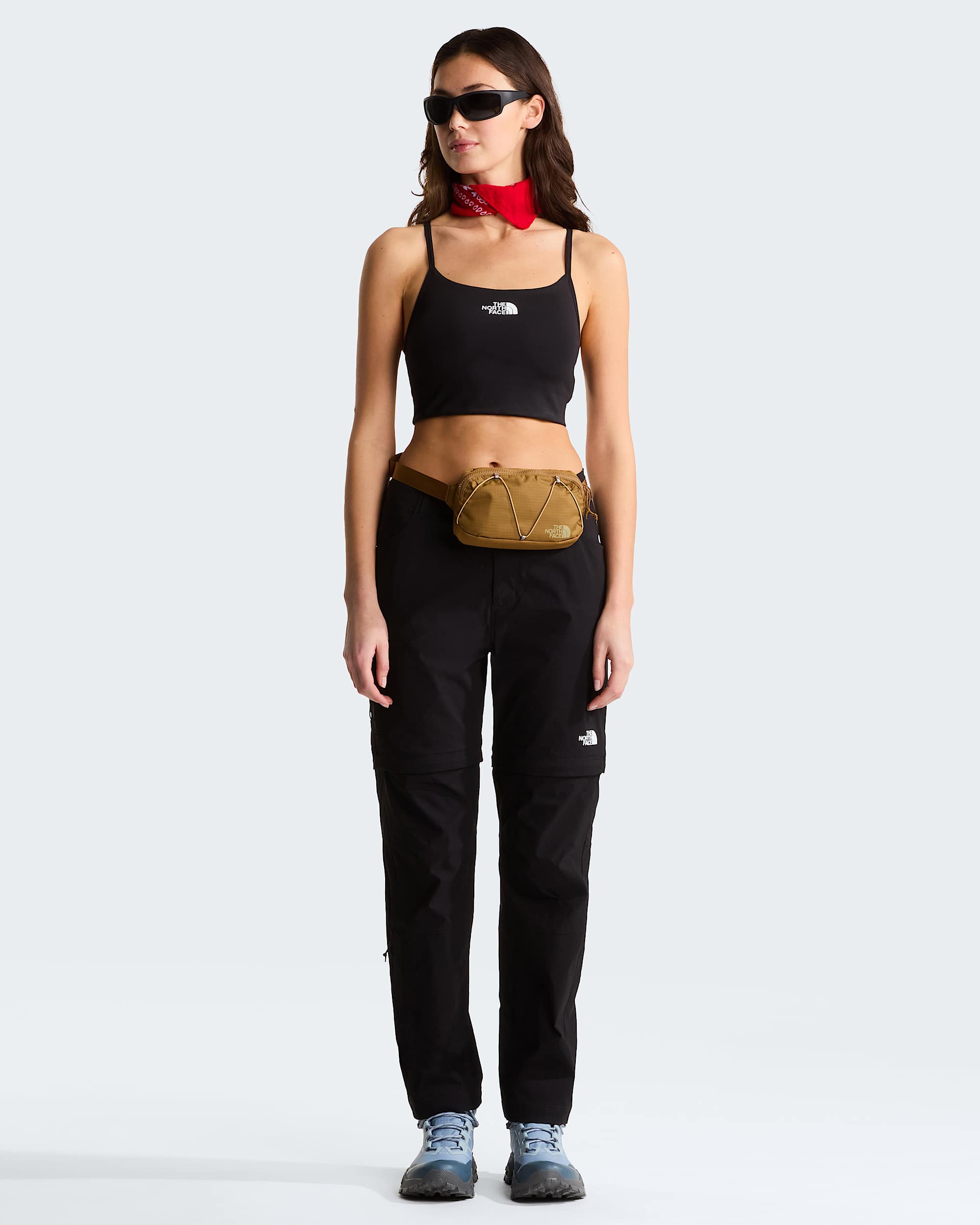 Exploration normal und gerade geschnittene Zip-off-Hose für Damen – TNF Black