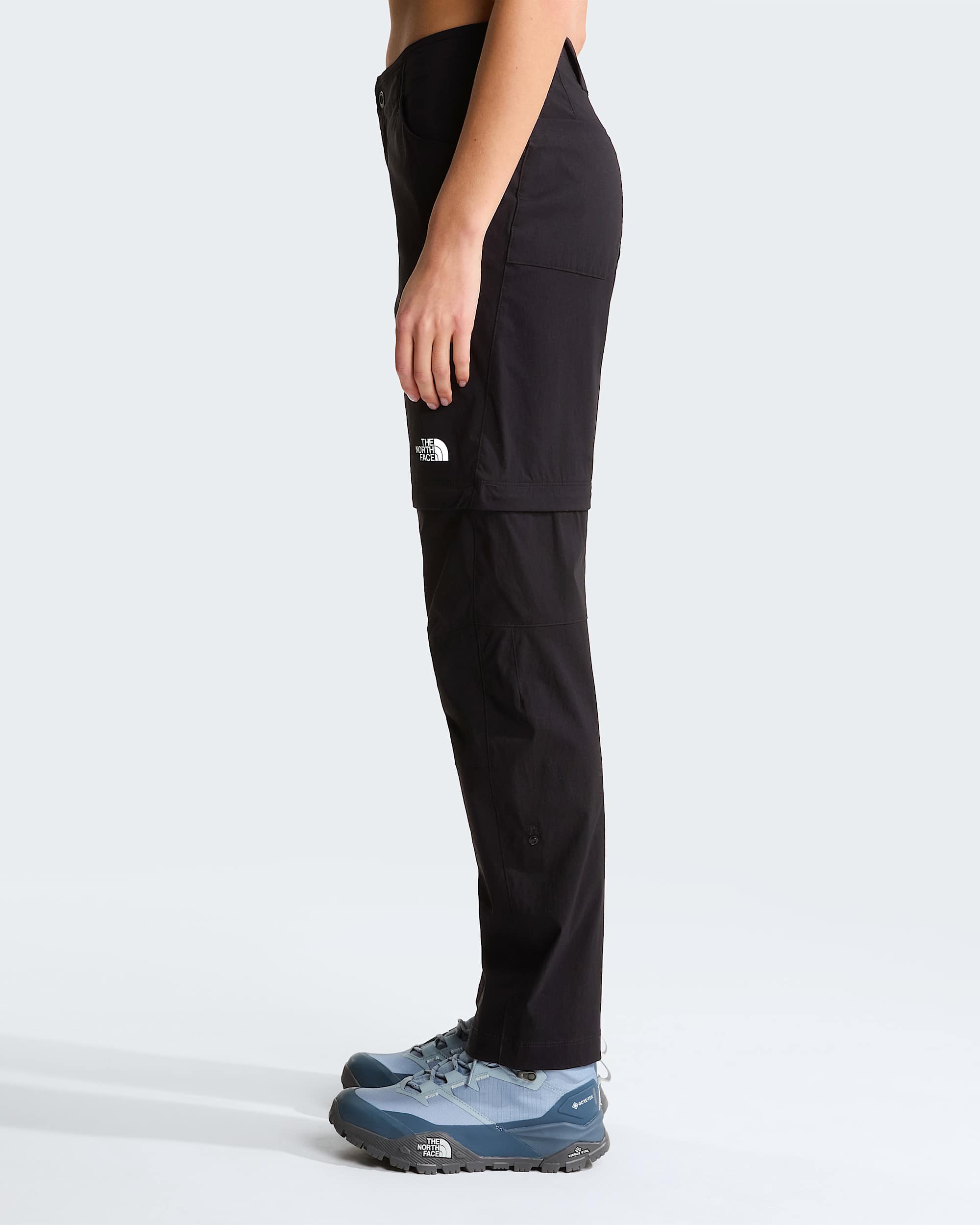 Exploration normal und gerade geschnittene Zip-off-Hose für Damen – TNF Black