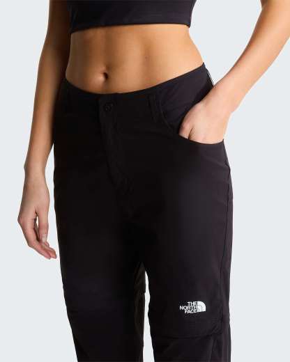 Exploration normal und gerade geschnittene Zip-off-Hose für Damen – TNF Black
