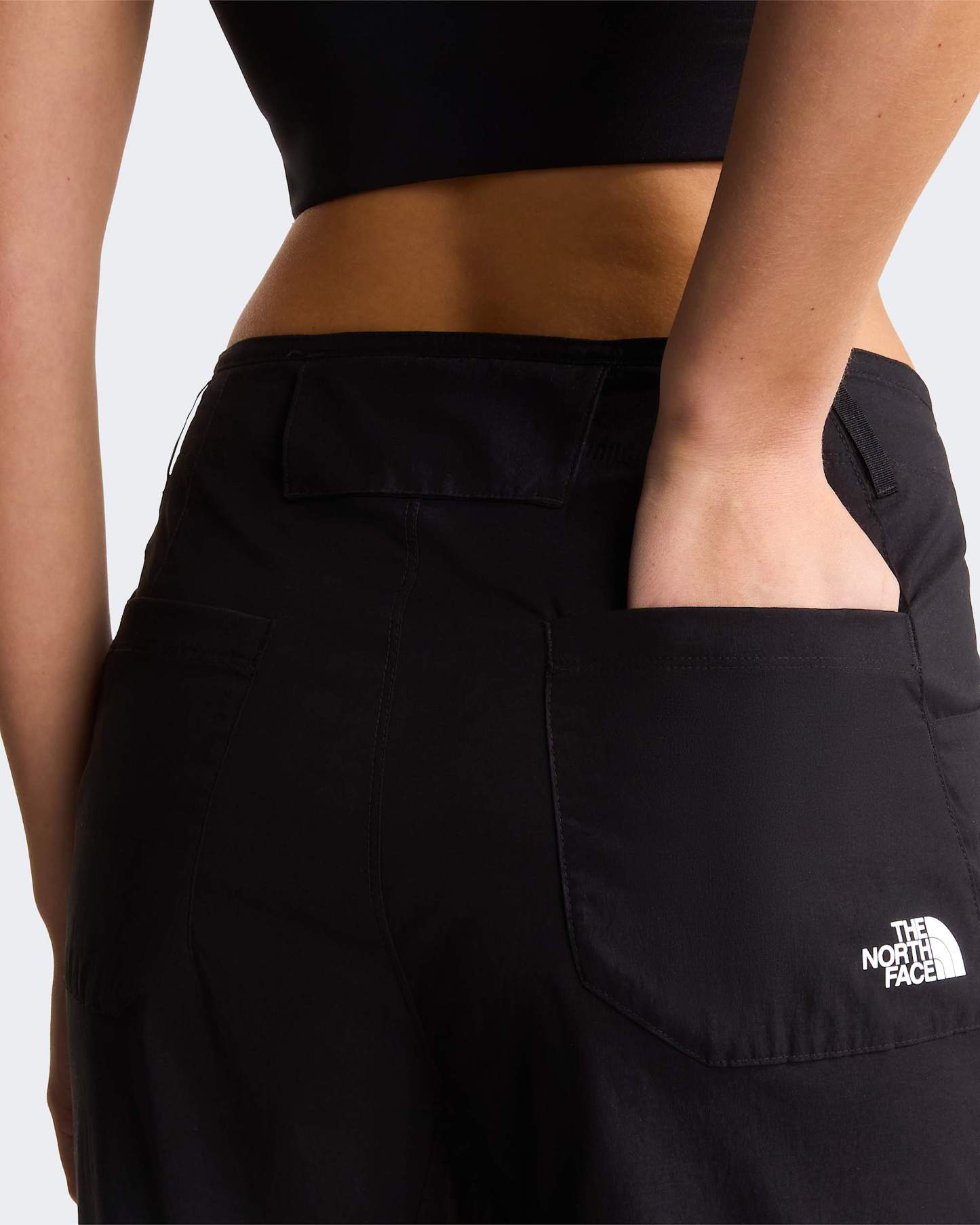 Exploration normal und gerade geschnittene Zip-off-Hose für Damen – TNF Black