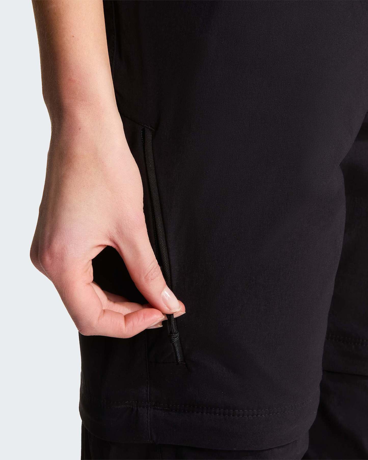 Exploration normal und gerade geschnittene Zip-off-Hose für Damen – TNF Black