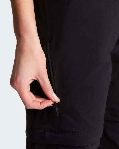 Exploration normal und gerade geschnittene Zip-off-Hose für Damen – TNF Black
