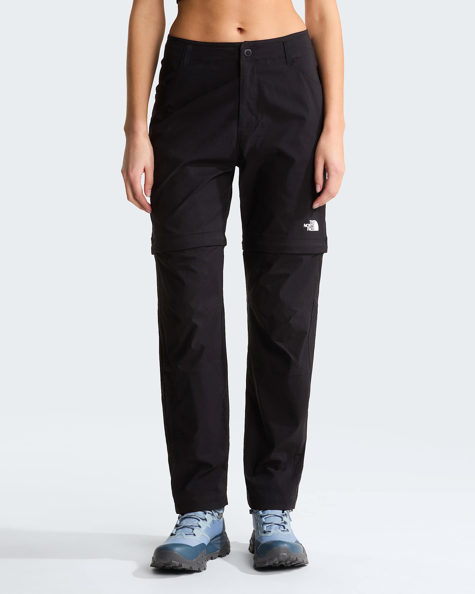 Exploration normal und gerade geschnittene Zip-off-Hose für Damen – TNF Black