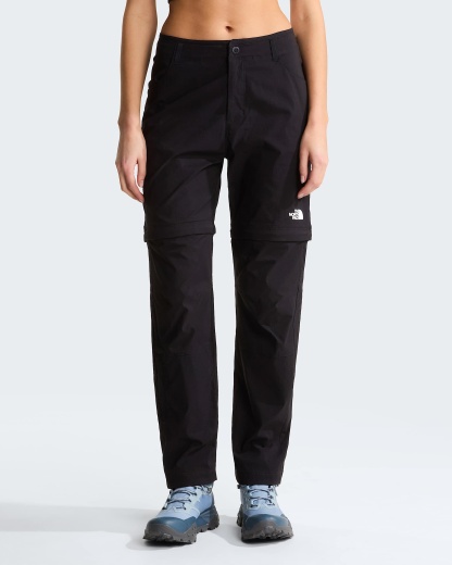 Exploration normal und gerade geschnittene Zip-off-Hose für Damen – TNF Black