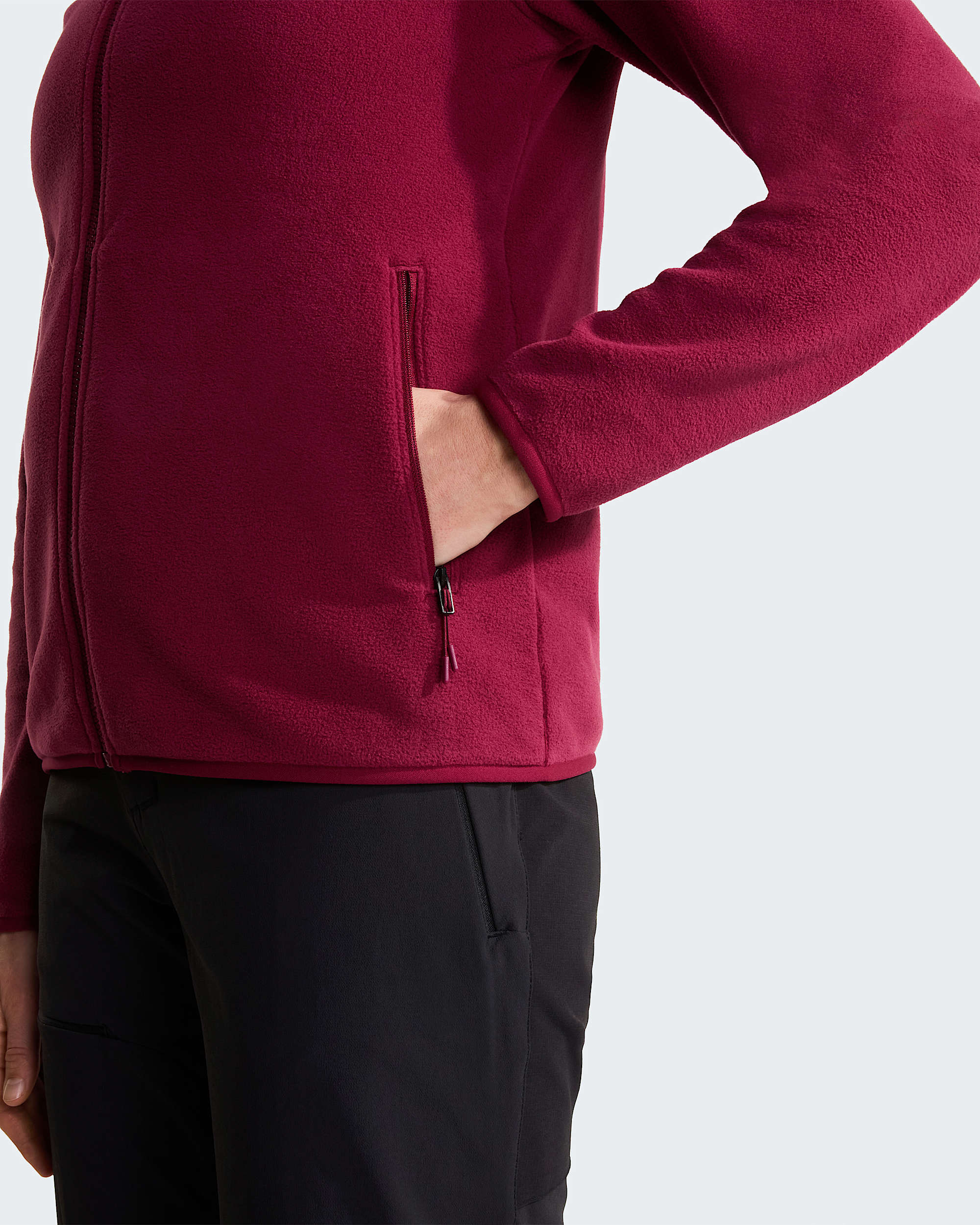 Glacier Fleece für Damen – Burgundy Crush