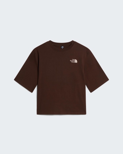 Hike Picnic Boxy Graphic T-Shirt Damen – Dark Chestnut