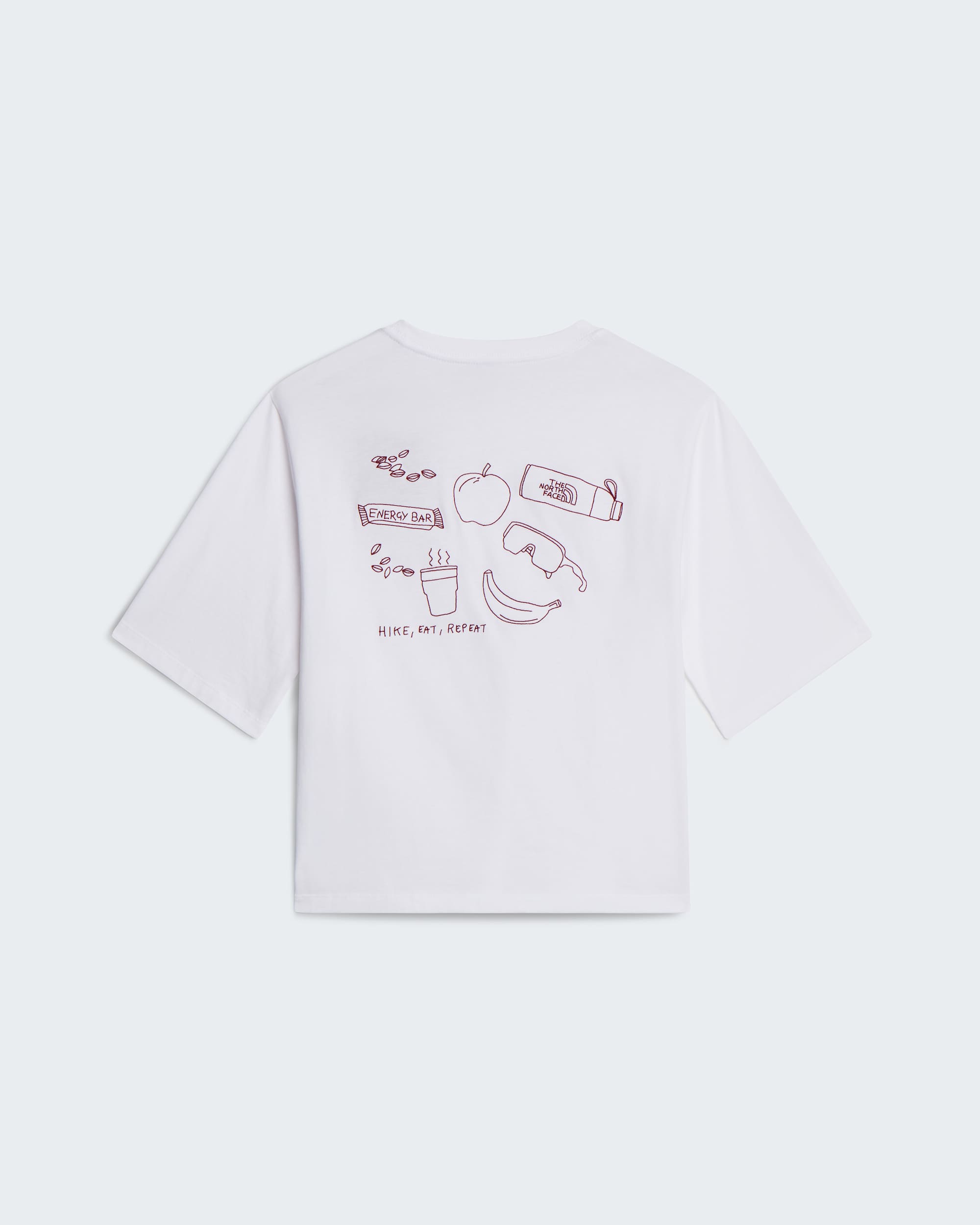 Hike Picnic Boxy Graphic T-Shirt Damen – TNF White