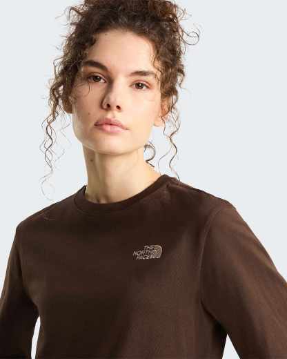 Hike Picnic Boxy Graphic T-Shirt Damen – Dark Chestnut