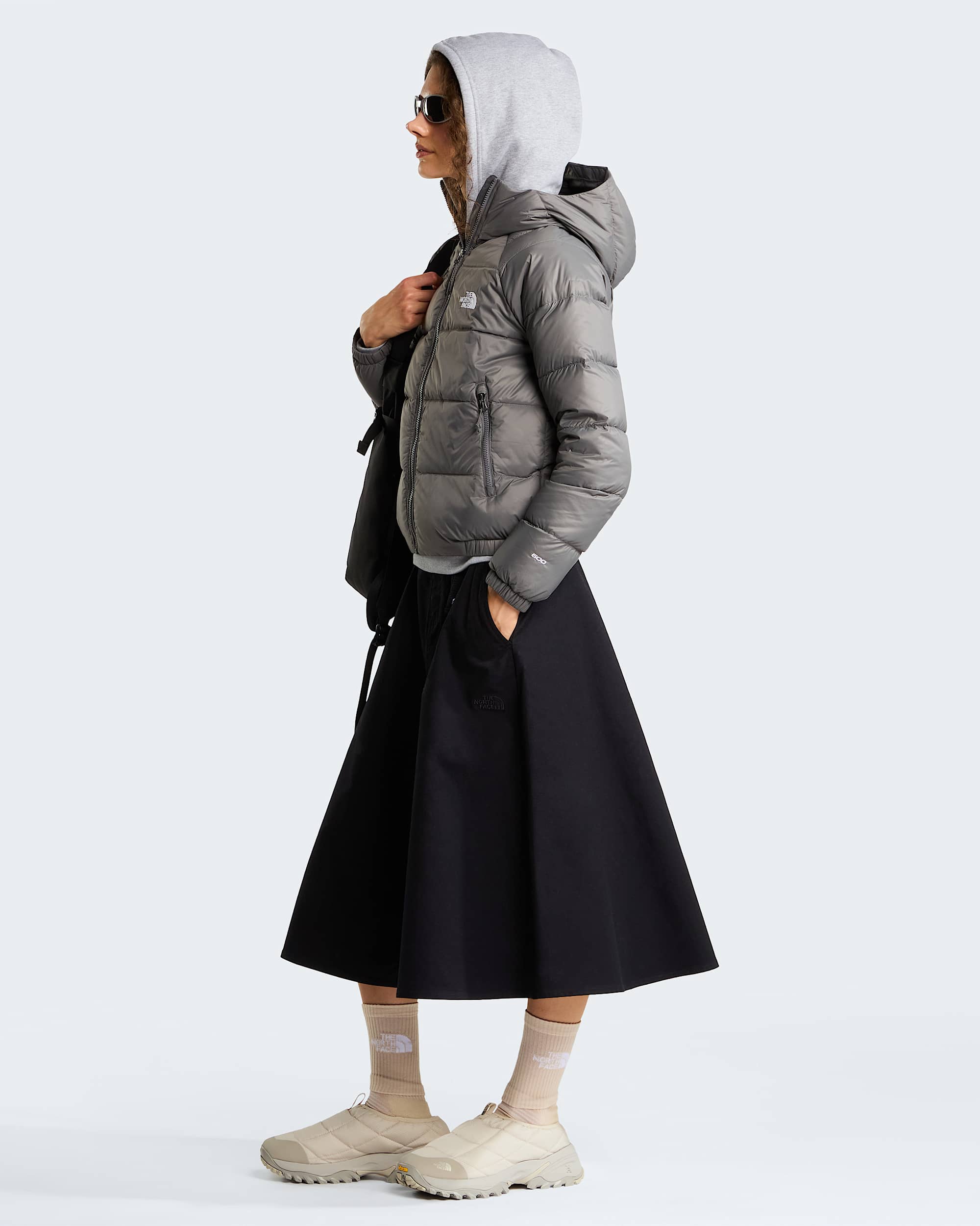 Hydrenalite™ Daunenjacke mit Kapuze Damen – Smoked Pearl