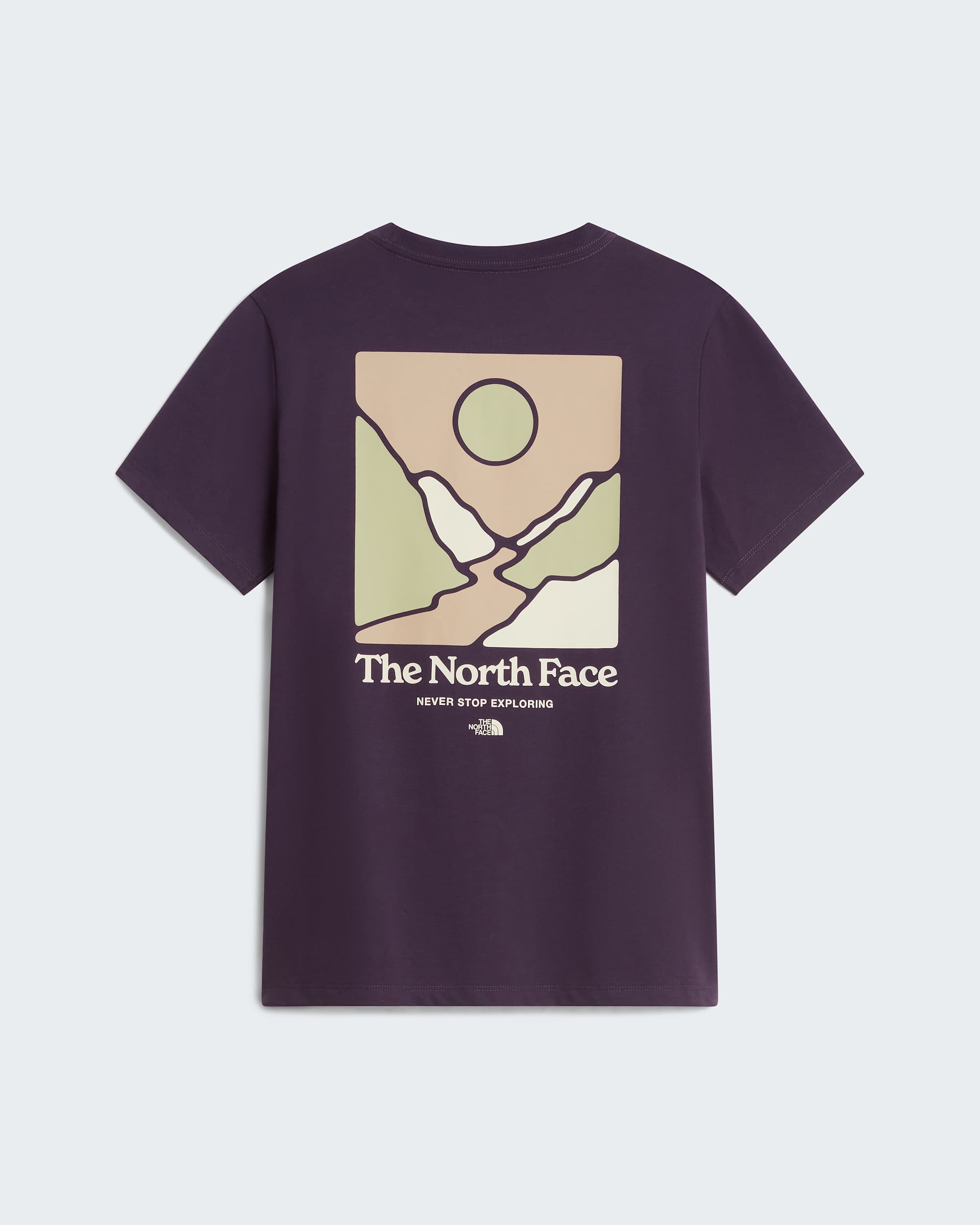 Monte normal geschnittenes T-Shirt mit Grafik für Damen – Endless Dusk